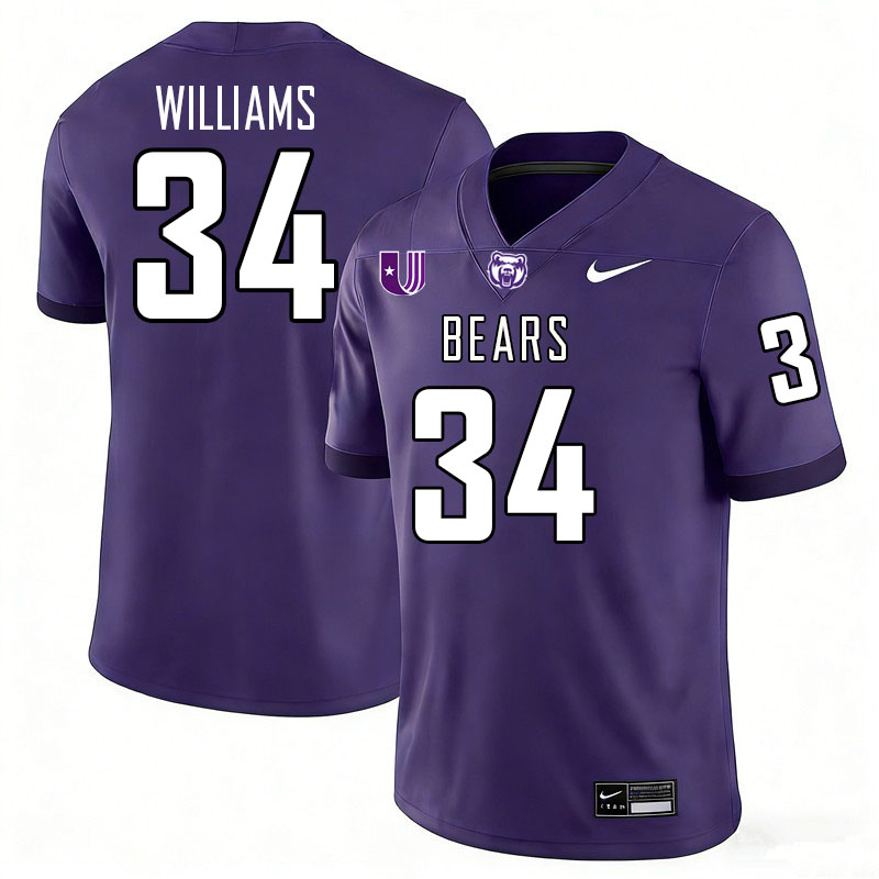 Central Arkansas Bears #34 Ashtyn Williams College Football Jerseys,Uniforms Stitched-Purple